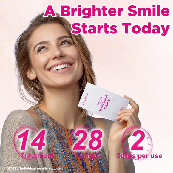 Lot 4 Boxes CALLSMILE Teeth Whitening Strips - 14 Treatments each Enamel Safe  N - Picture 7 of 7